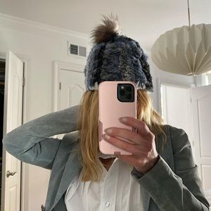 Jocelyn Pom Pom beanie hat